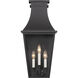 Gloucester 4 Light 26 inch Sand Coal Outdoor Wall Mount, The Great Outdoors