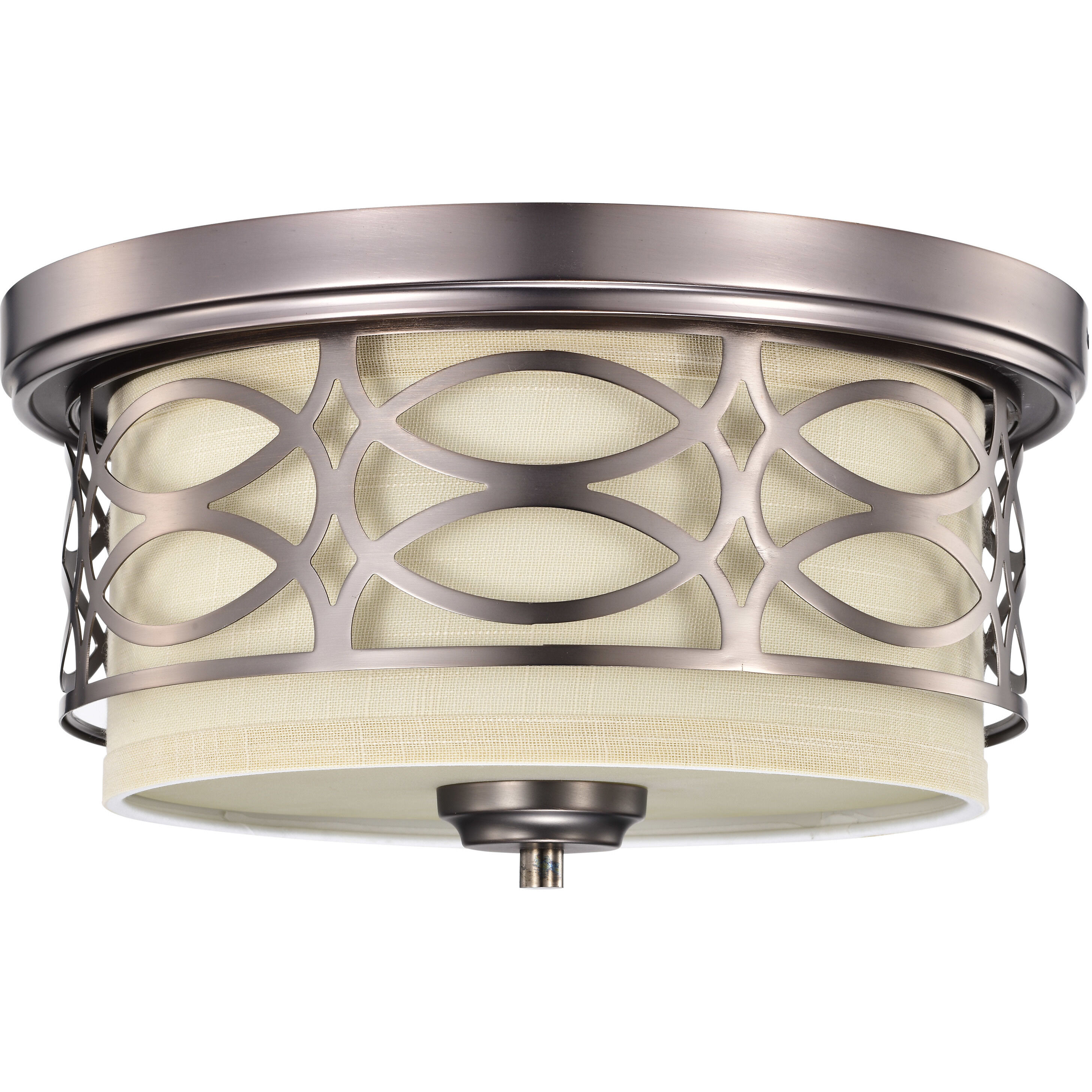 Harlow 2 Light 13.38 inch Hazel Bronze Flush Mount Ceiling Light