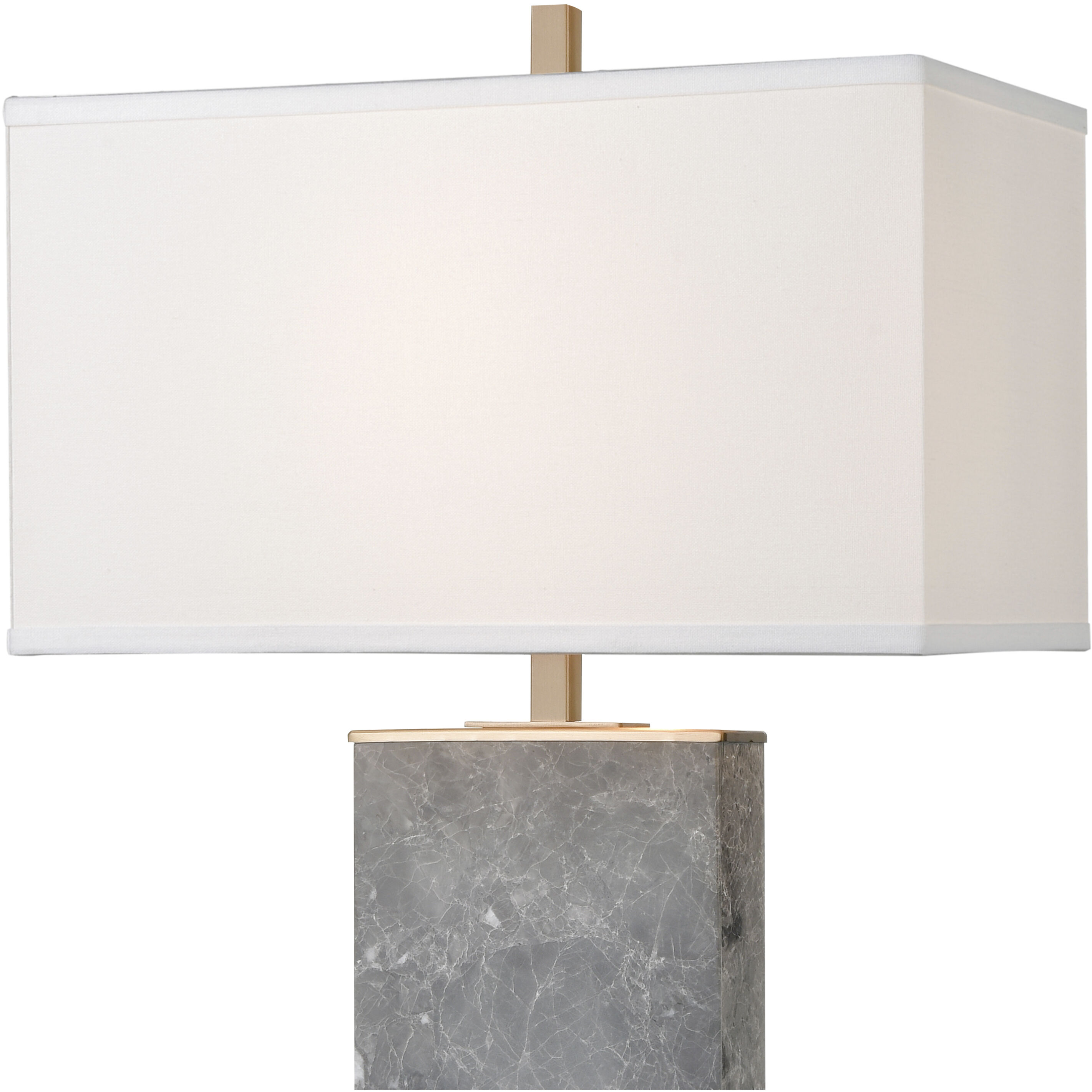 Archean 30 inch 150 watt Gray Marble Table Lamp Portable Light
