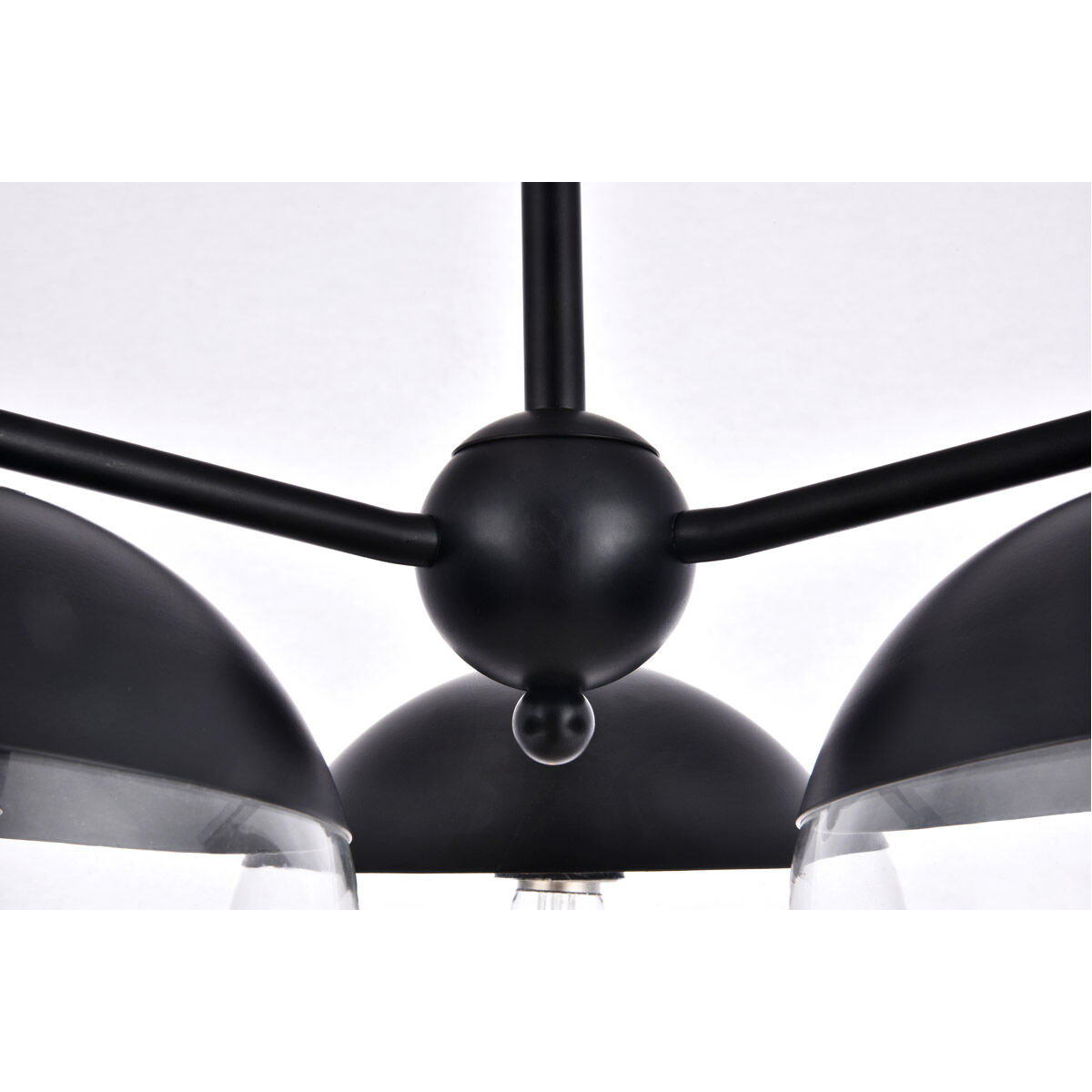 Eclipse 3 Light 21 inch Black Pendant Ceiling Light