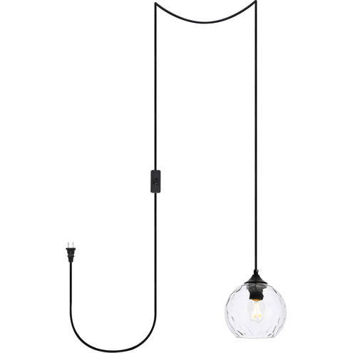 Cashel 1 Light 6 inch Black Pendant Ceiling Light