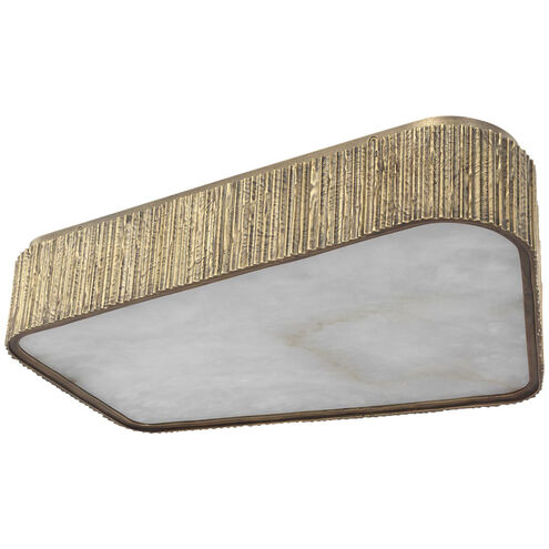 Anne-Marie Barton Fumar LED 21 inch Ridged Tombac Asymmetrical Flush Mount Ceiling Light