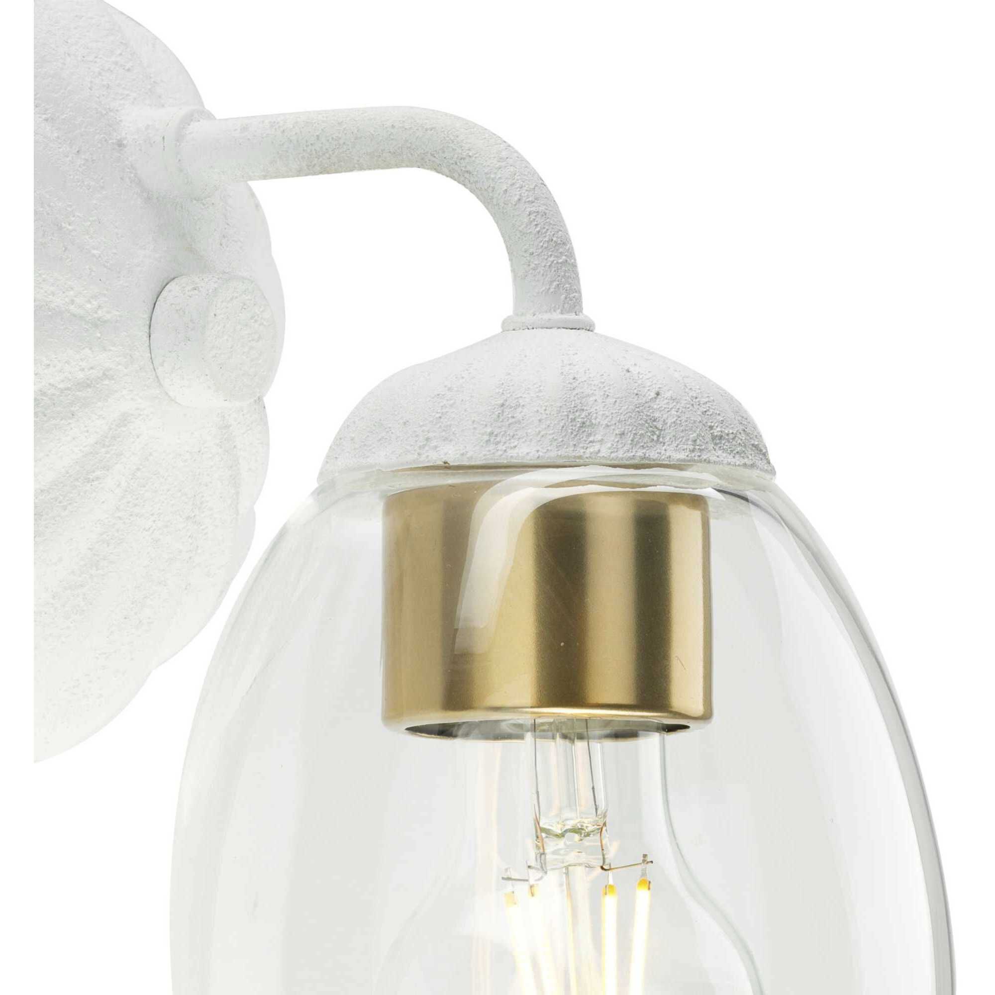 Quillan 1 Light 5 inch White Plaster Bathroom Vanity Light Wall Light