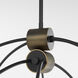 Arpeggio 8 Light 32 inch Matte Black Chandelier Ceiling Light