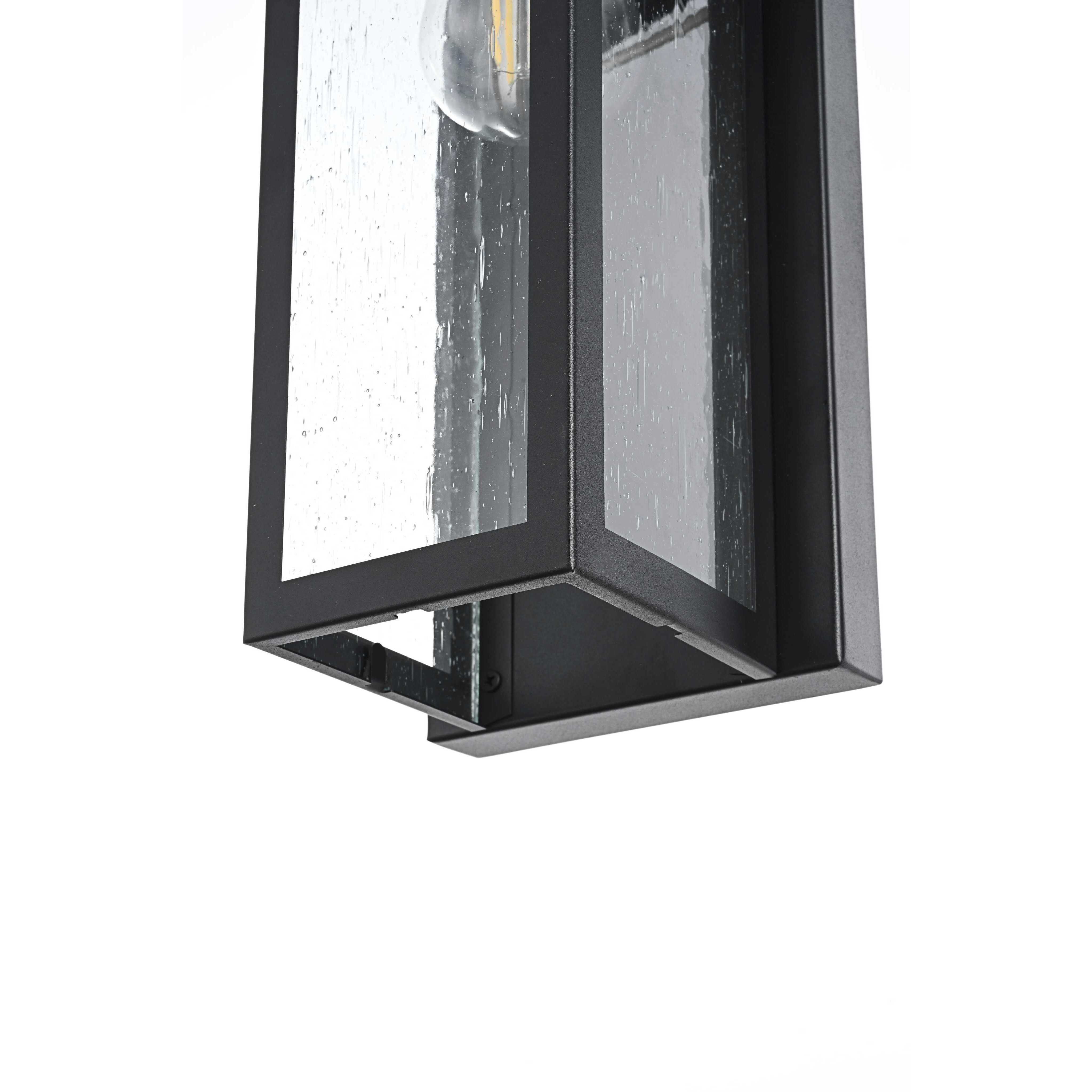 Dunton 1 Light 15 inch Black Outdoor Wall Sconce