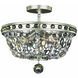 Lucia 4 Light 17 inch Vintage Silver Leaf Semi Flush Mount Ceiling Light