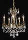 Rosalia 5 Light 18 inch French Gold Dining Chandelier Ceiling Light in Clear, Royal Cut