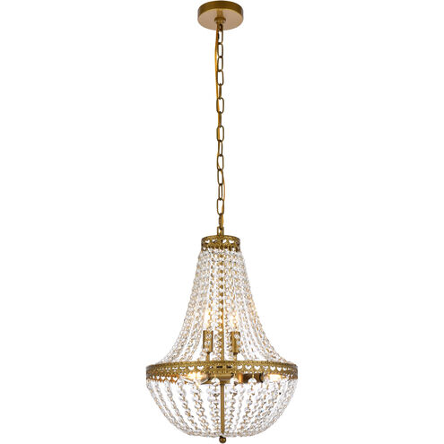 Valeria 5 Light 14 inch Brass Pendant Ceiling Light