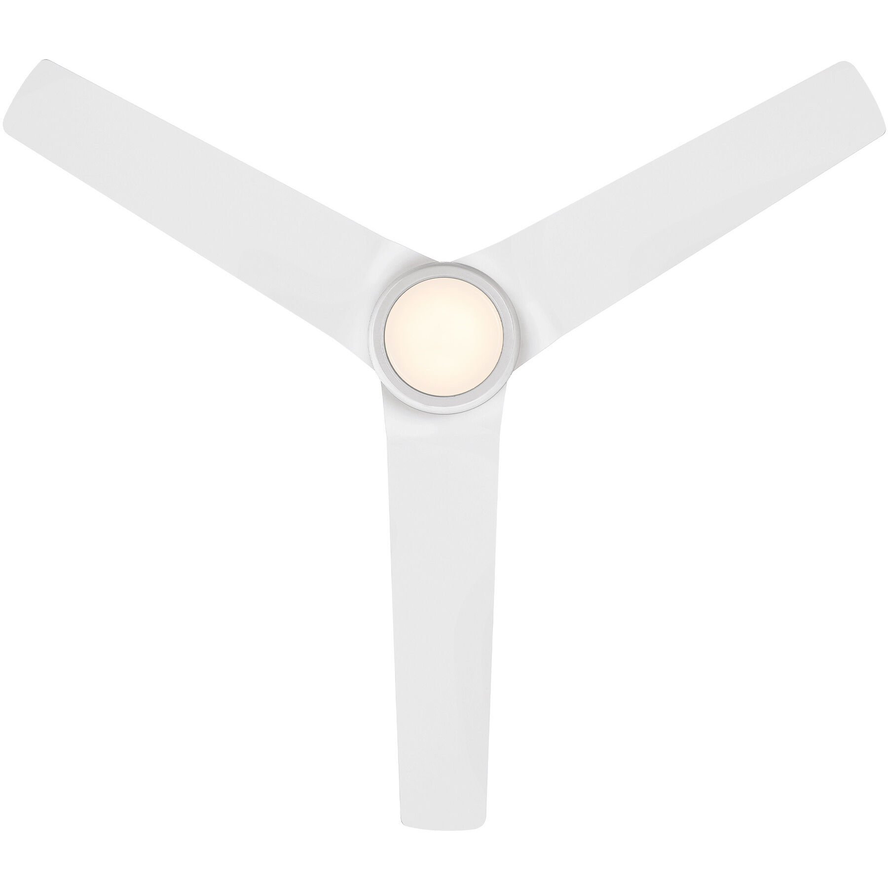 Mocha 54 inch Matte White Downrod Ceiling Fans, Smart Fan