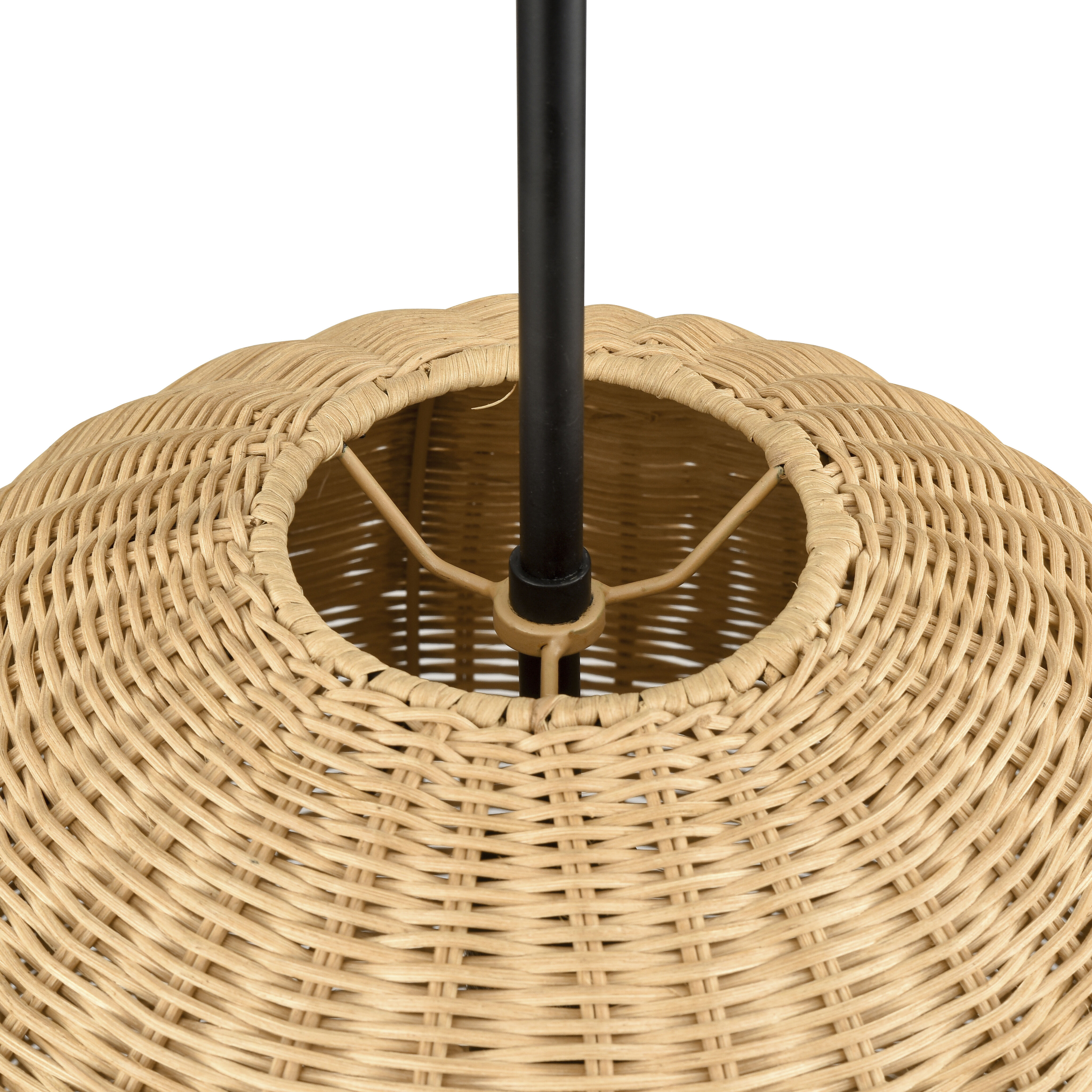 Elise 1 Light 16 inch Matte Black Pendant Ceiling Light