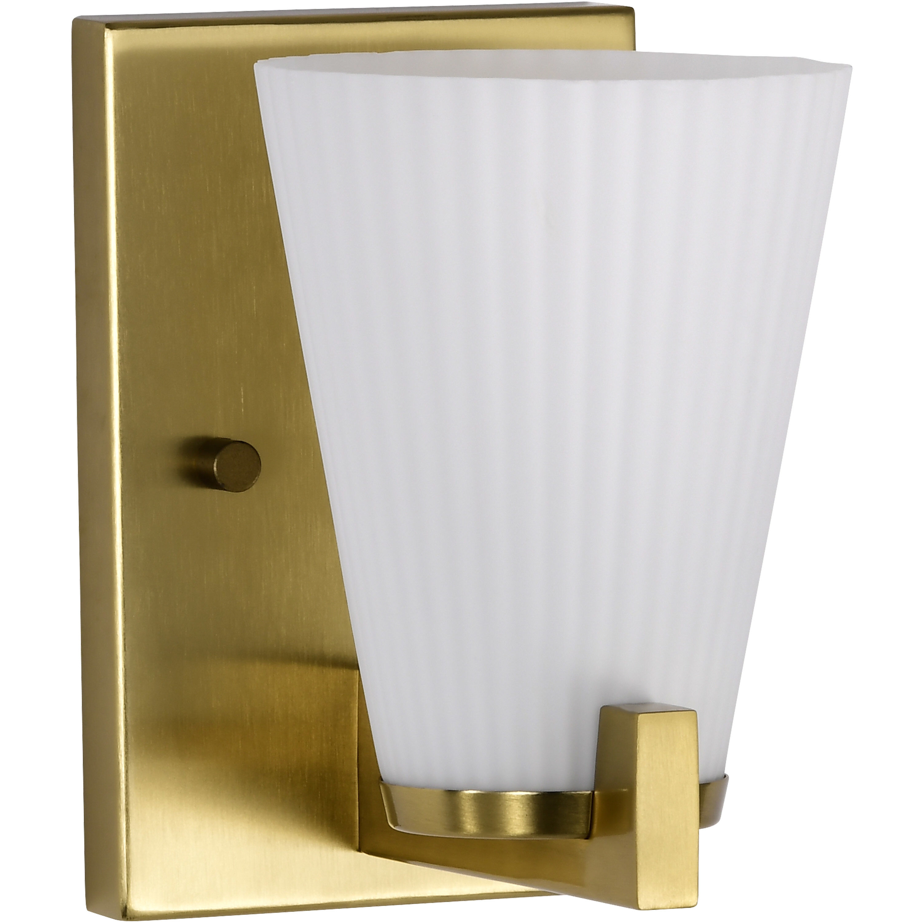 Royale 4.5 inch Burnished Brass Vanity Wall Light