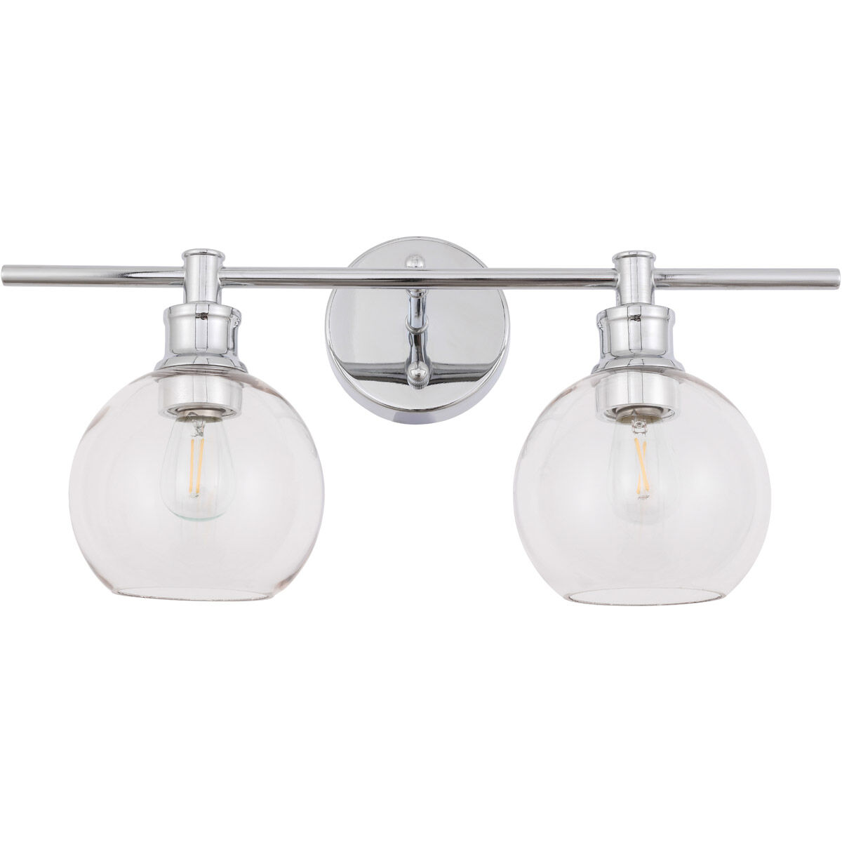 Collier 2 Light 19 inch Chrome Wall sconce Wall Light