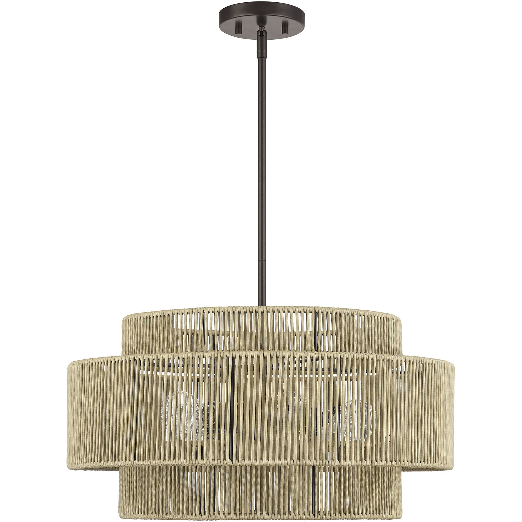 Acordia 5 Light 22 inch English Bronze Pendant Chandelier Ceiling Light