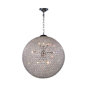 Cabaret 12 Light 24 inch Chrome Pendant Ceiling Light