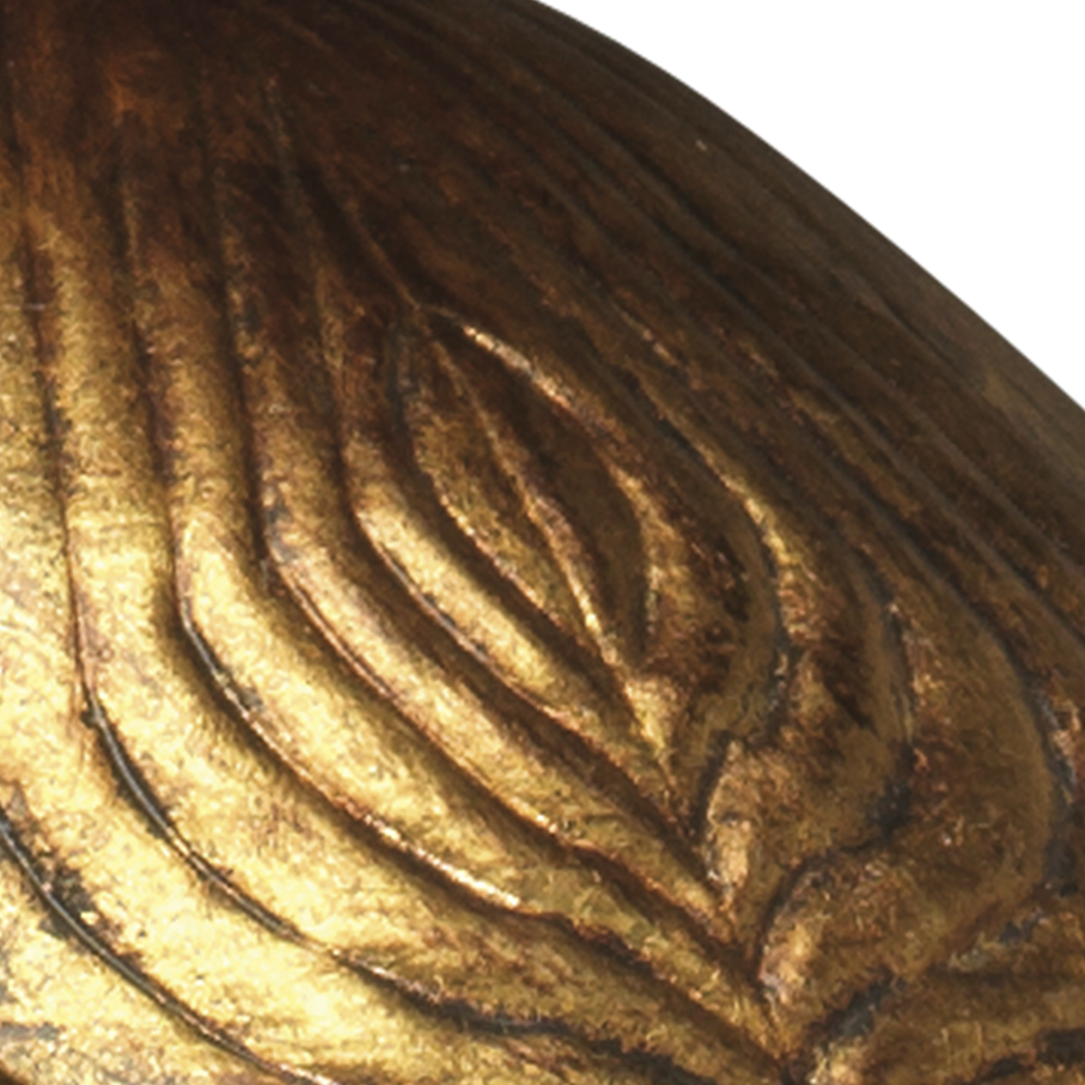 Flowering Lotus 1 Light 11 inch Antique Gold Pendant Ceiling Light