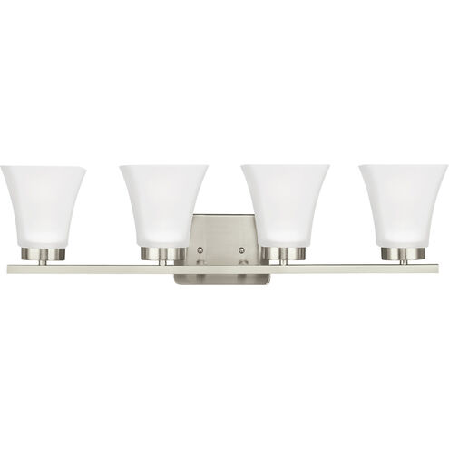 Bayfield 4 Light 27.5 inch Brushed Nickel Wall Bath Fixture Wall Light