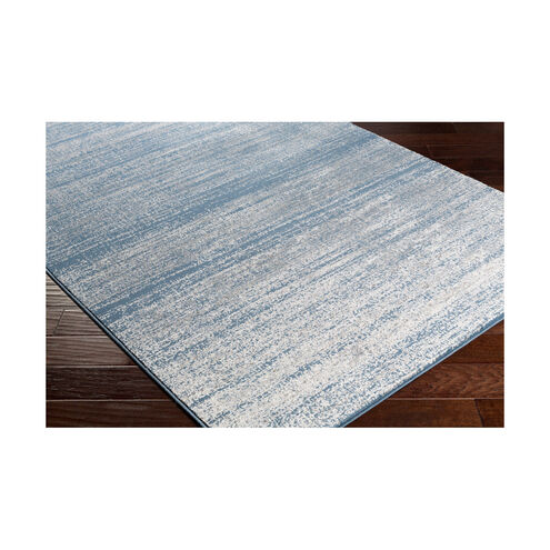 Amadeo 87 X 63 inch Bright Blue/Medium Gray Rugs, Polypropylene and Polyester