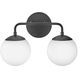 Julep LED 15 inch Black Bath Light Wall Light