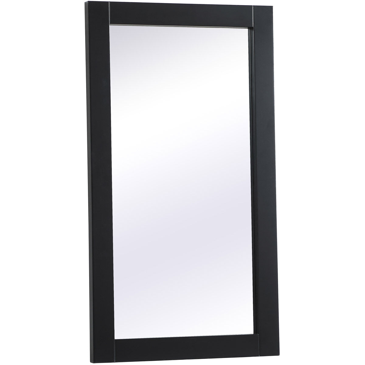 Aqua 32 X 18 inch Black Vanity Mirror