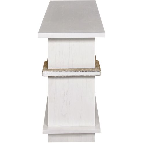 Riverview 54 X 16 inch Checkmate White with Natural and Gray Console Table