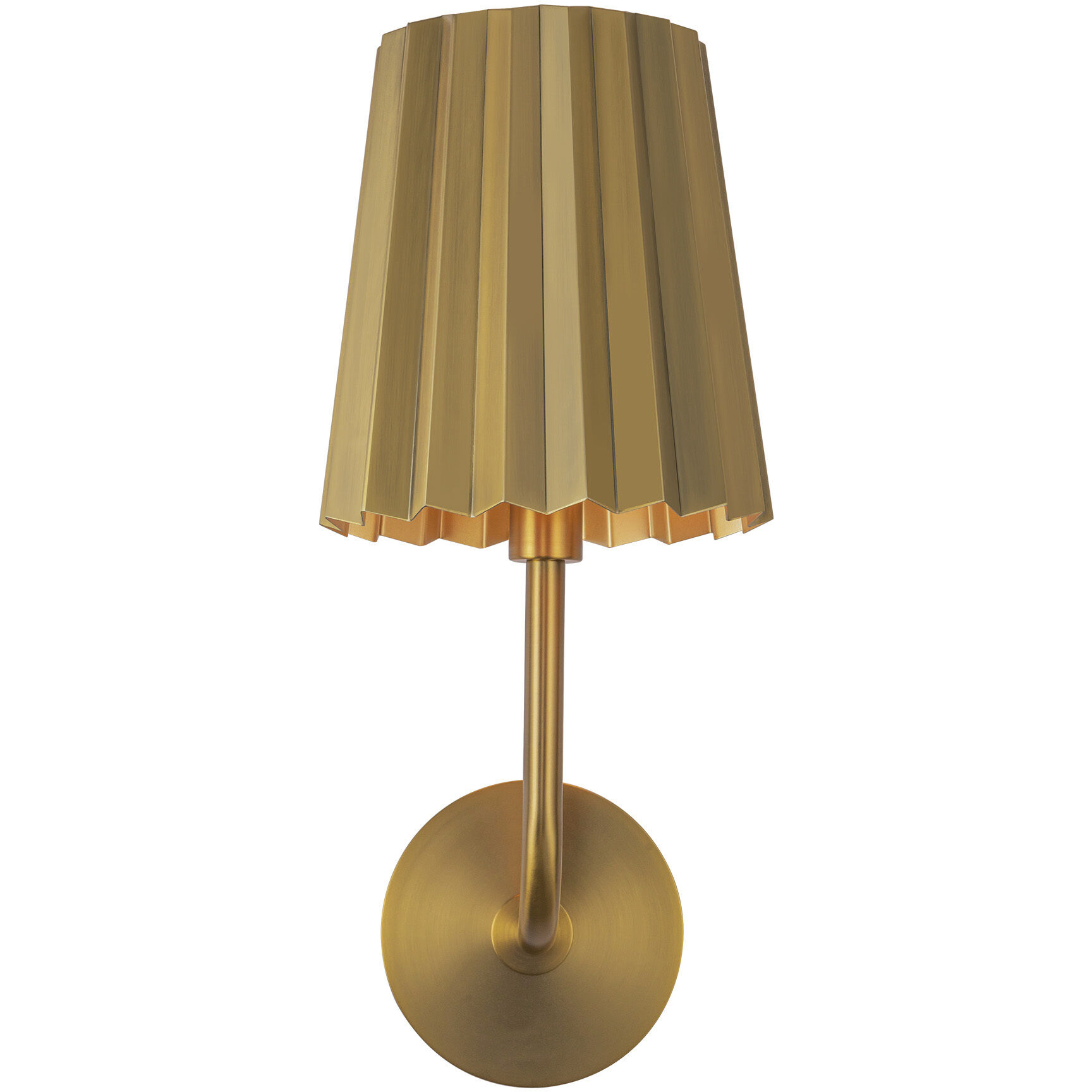 Alora Mood Plisse Wall/Vanity Light Wall Light in Aged Gold