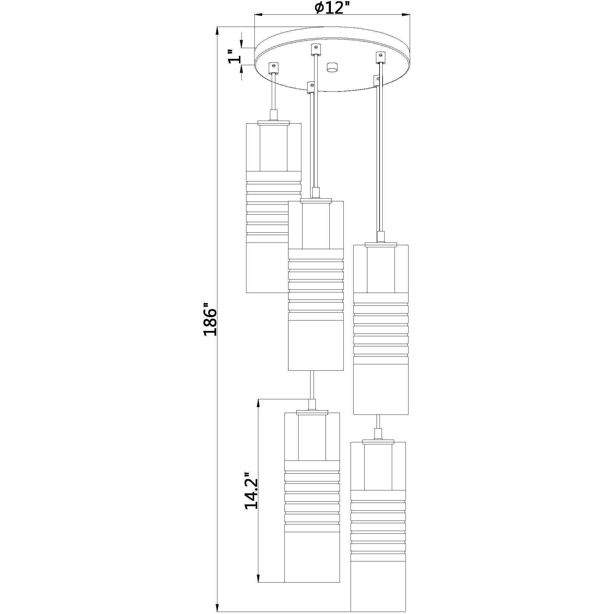 Alton 5 Light 12 inch Matte Black Chandelier Ceiling Light