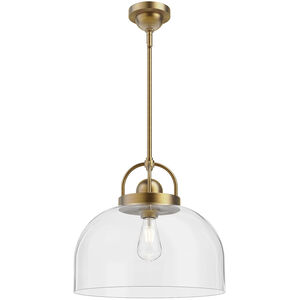 Alora Mood Lancaster 1 Light 15 inch Aged Gold Pendant Ceiling Light