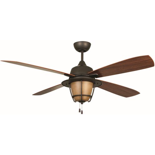 Morrow Bay 56 inch Espresso with Teak Blades Ceiling Fan