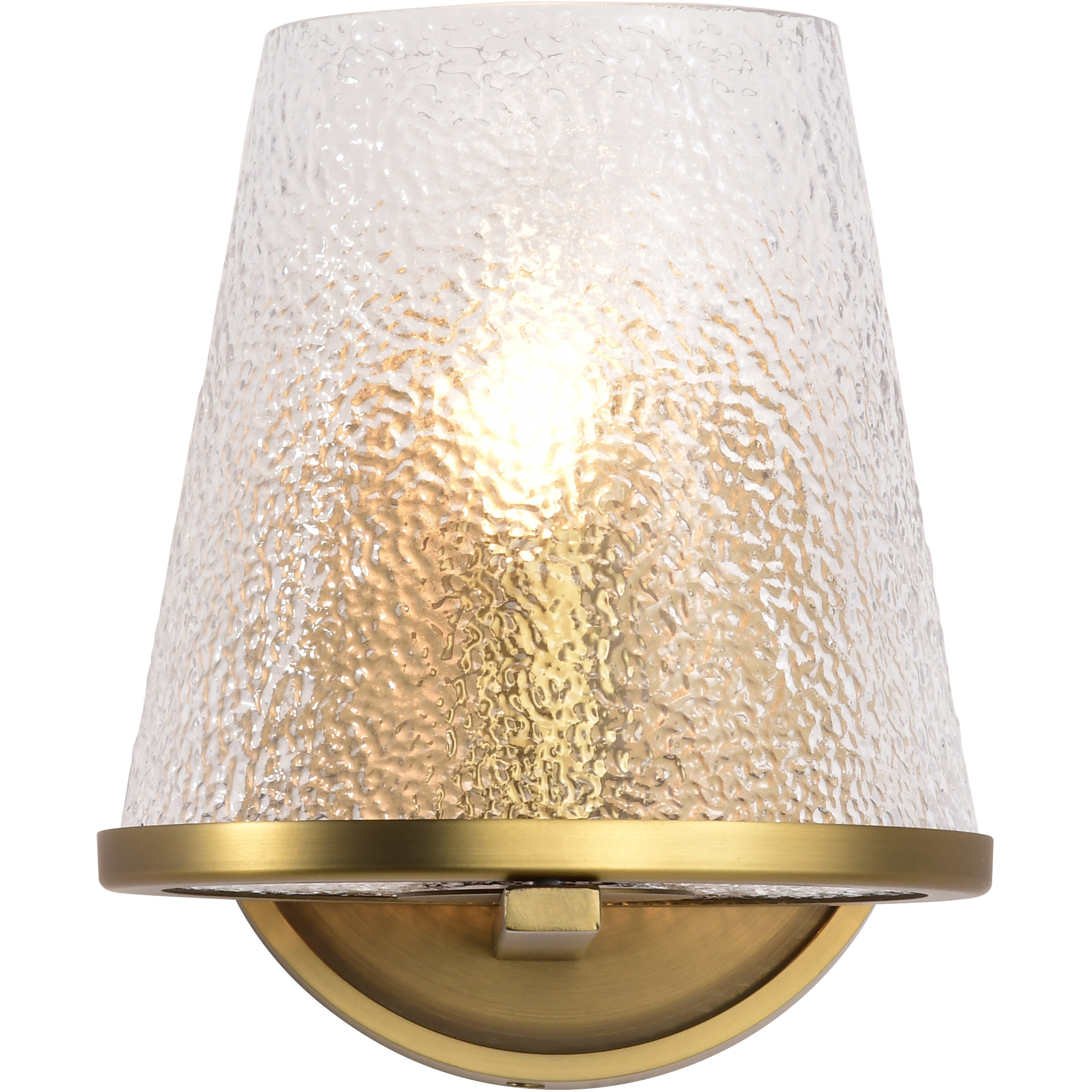 Valentine 6 inch Vintage Brass Vanity Wall Light