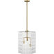 Reddick 3 Light 16 inch Warm Brass Pendant Ceiling Light