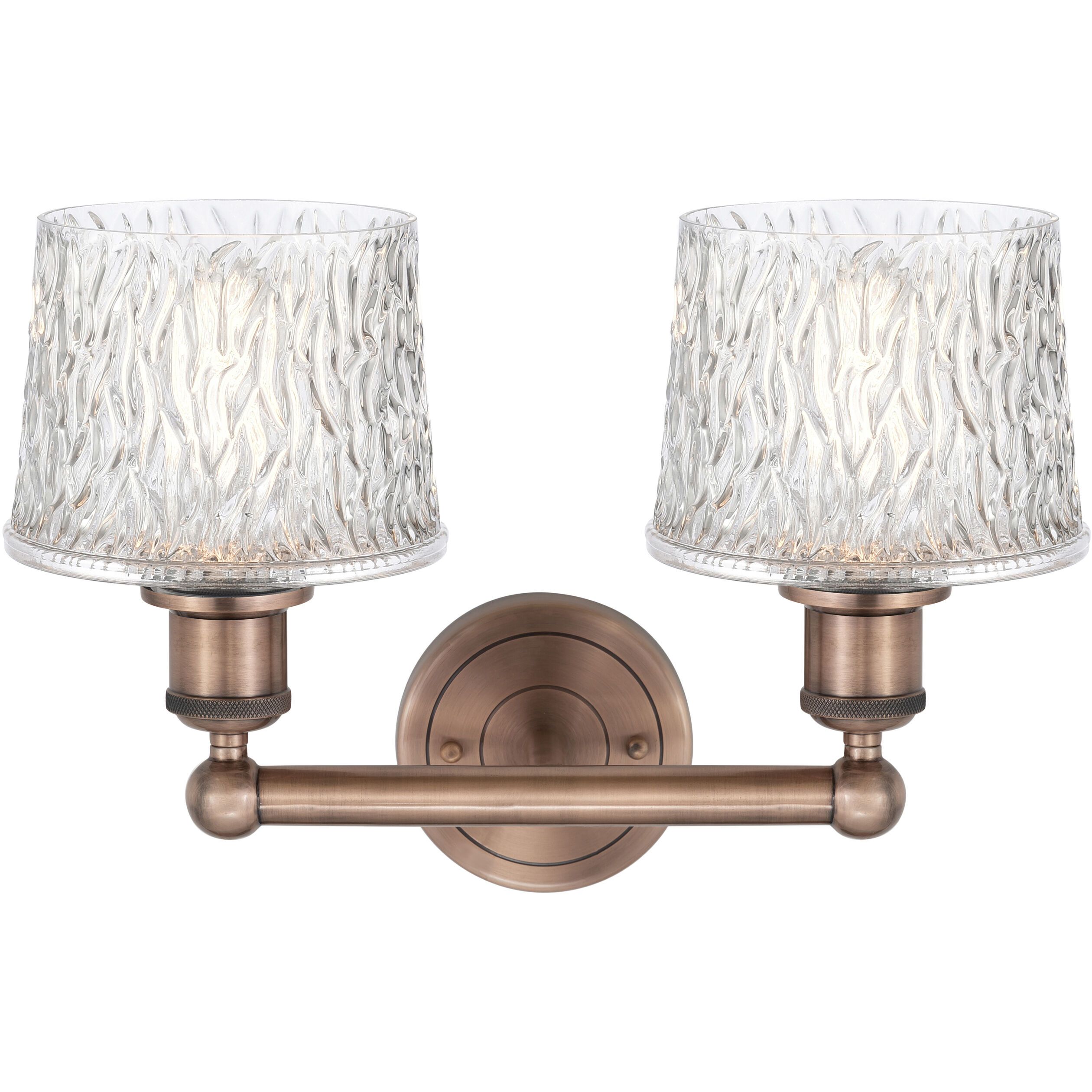 Niagra 2 Light 15.5 inch Antique Copper Bath Vanity Light Wall Light