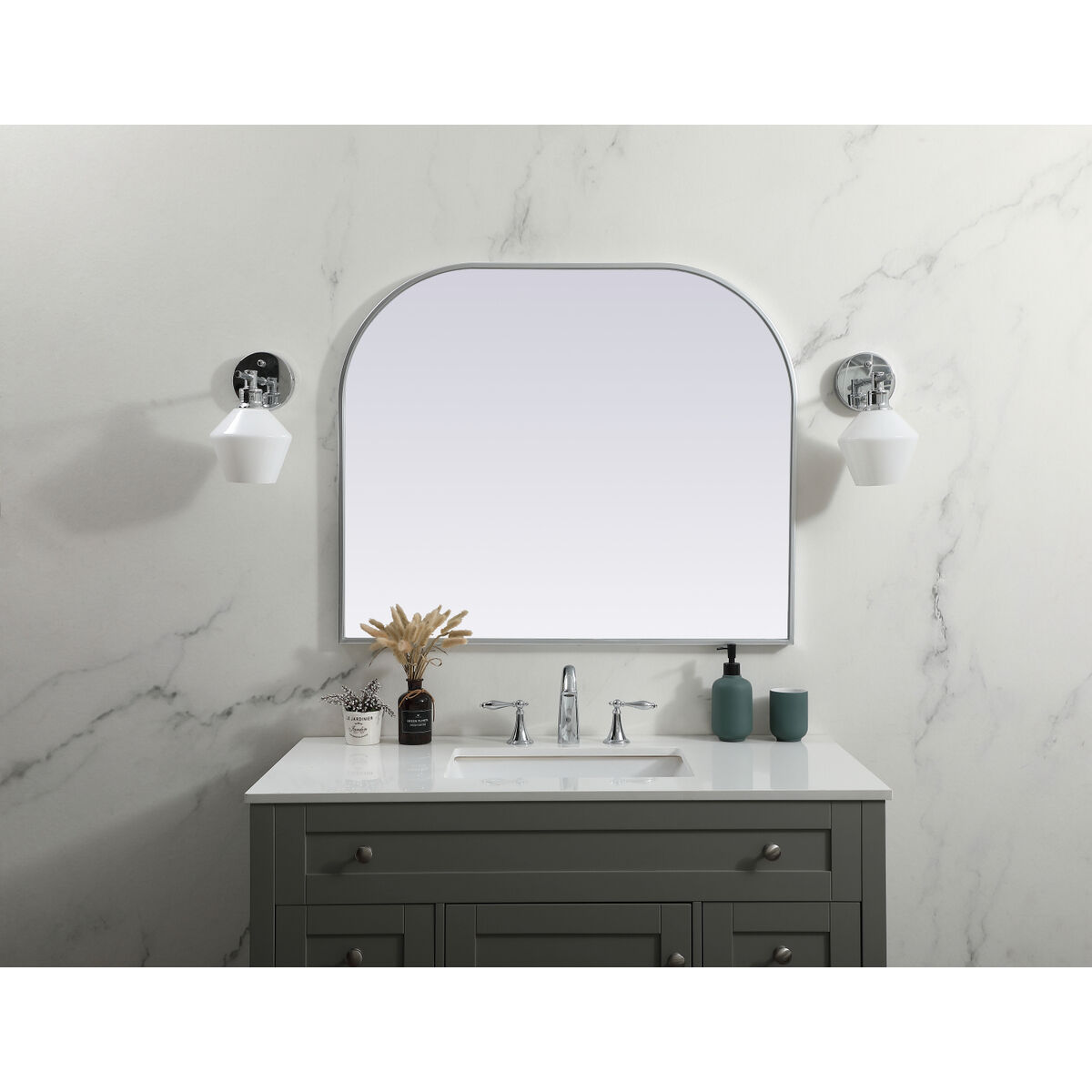Blaire 36 X 30 inch Silver Mirror