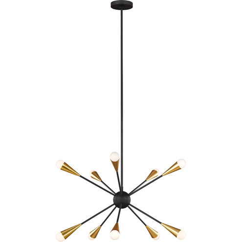 ED Ellen DeGeneres Jax 10 Light 27.25 inch Midnight Black Chandelier Ceiling Light