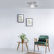 Vox 26 inch Titanium Flush Mount Ceiling Fan in 3500K