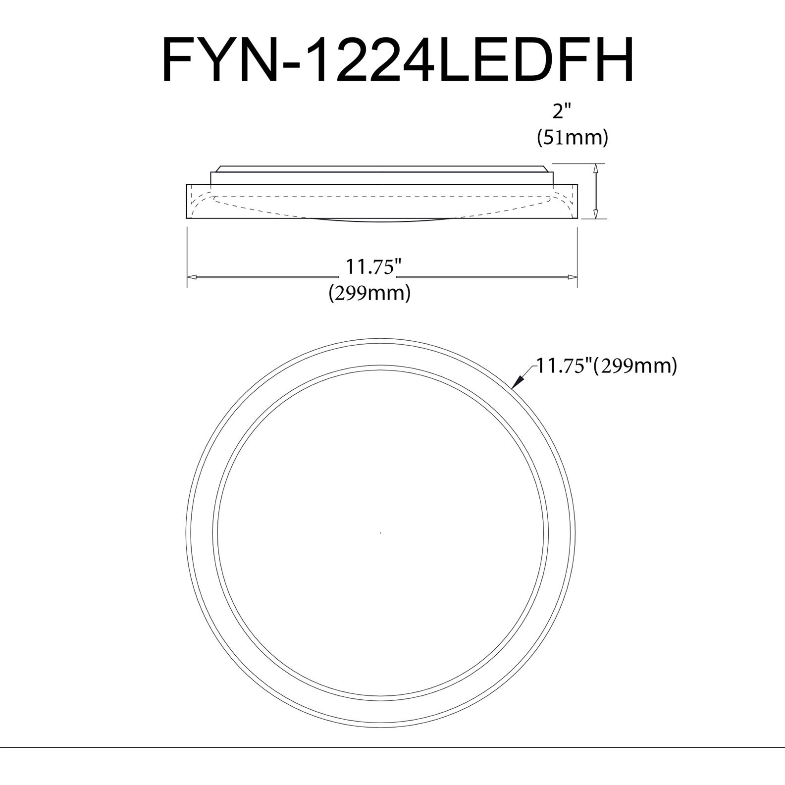 Flynn LED 11.75 inch Sandy Black Flush Mount Ceiling Light in Satin Black