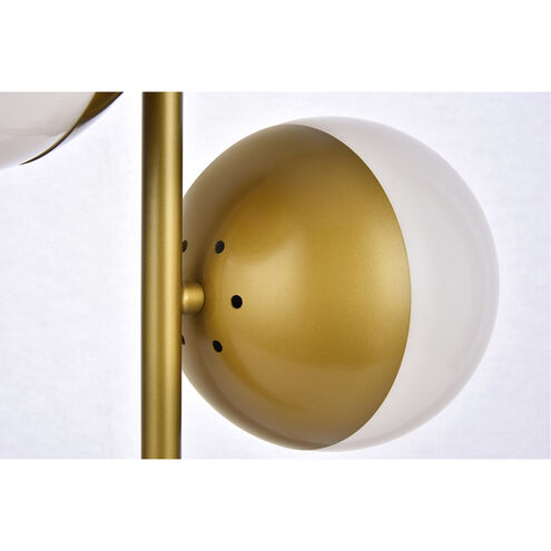 Eclipse 23 inch 40 watt Brass Table Lamp Portable Light