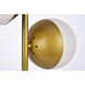 Eclipse 23 inch 40 watt Brass Table Lamp Portable Light