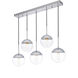 Oyster Bay 5 Light 8 inch Chrome Pendant Ceiling Light