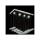 Galaxy LED 12 inch Silver Acrylic Chandelier Ceiling Light