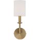 Bailey Sconce Wall Light in Aged Brass