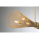 Longfellow 6 Light 42 inch Burnished Brass Linear Chandelier Ceiling Light