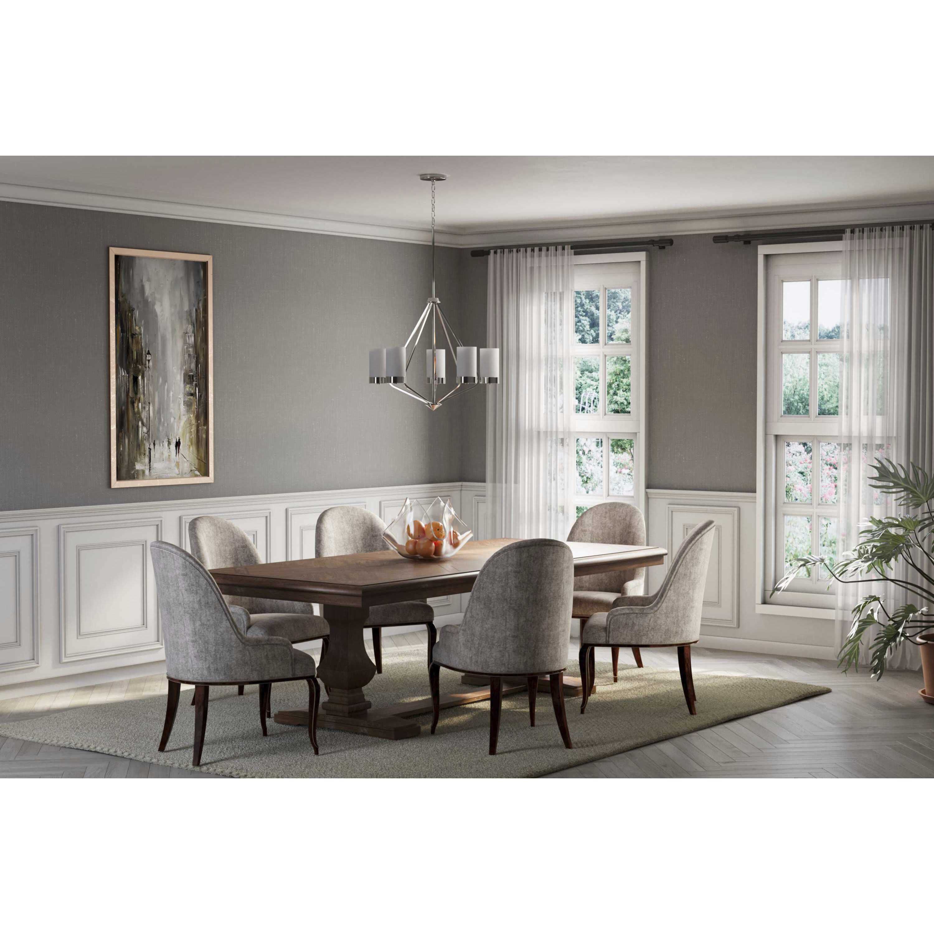 Elevate 5 Light 27 inch Polished Chrome Chandelier Ceiling Light, Design Series