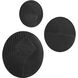 Sofia Matte Black Wall Art, 3 Piece
