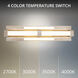 Conan LED 4 inch Beige Travertine and Aged Brass ADA Wall Sconce Wall Light