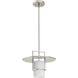Mystic 1 Light 14 inch Brushed Nickel Pendant Ceiling Light in Burnished Nickel