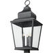 Raphael 5 Light 39.5 inch Sand Black Outdoor Post Mount Fixture in Soft Sand Black