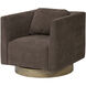 Fullerton Harvest Oak with Chocolate Accent Chair