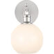 Collier 1 Light 6 inch Chrome Wall sconce Wall Light