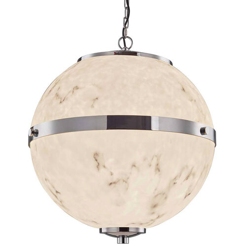 LumenAria Imperial LED 17 inch Brushed Nickel Chandelier Ceiling Light in Incandescent