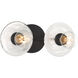 Vapors 2 Light 14.75 inch Coal Bath Light Wall Light